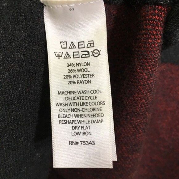 NANETTE LEPORE SOFT WOOL BLEND TUNIC SWEATER‎ WITH SIDE ZIPPER 3/4 SLEEVE LARGE - Picture 6 of 12